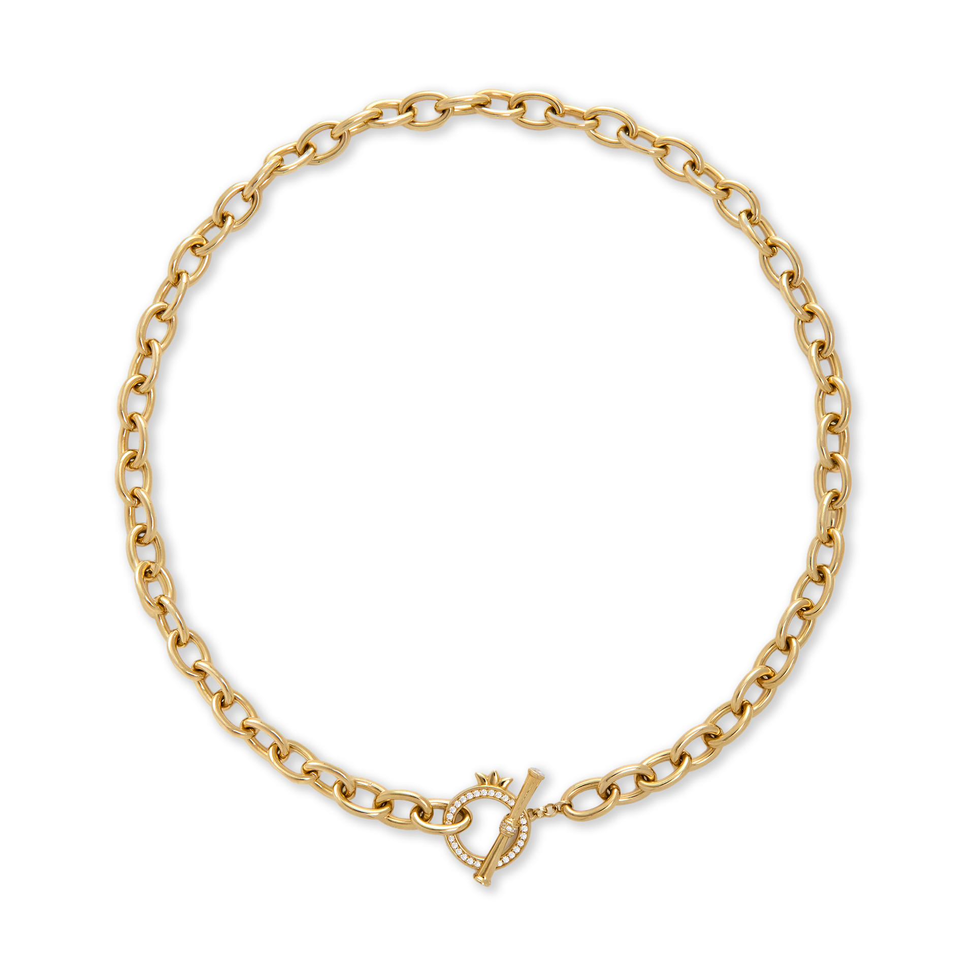 POM N CHAIN chunky link OT necklace