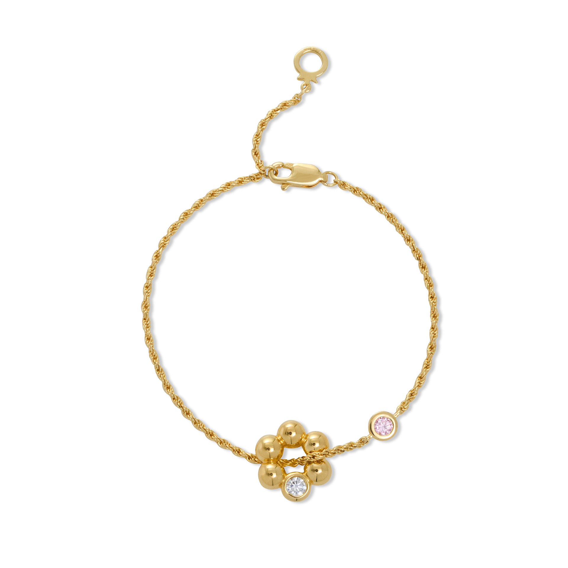 Blossom rope bracelet